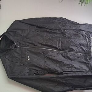 Nike Black Nylon Running Windbreaker Size XS  PTP:19.5" Length:25"